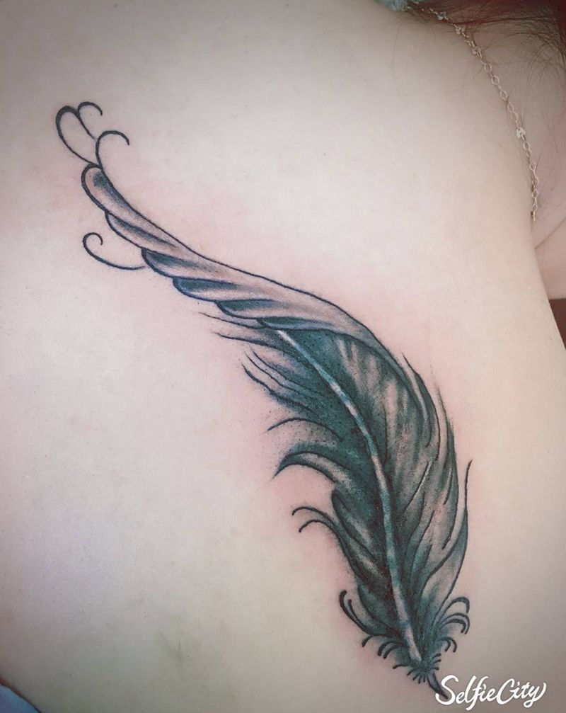 羽毛纹身图片