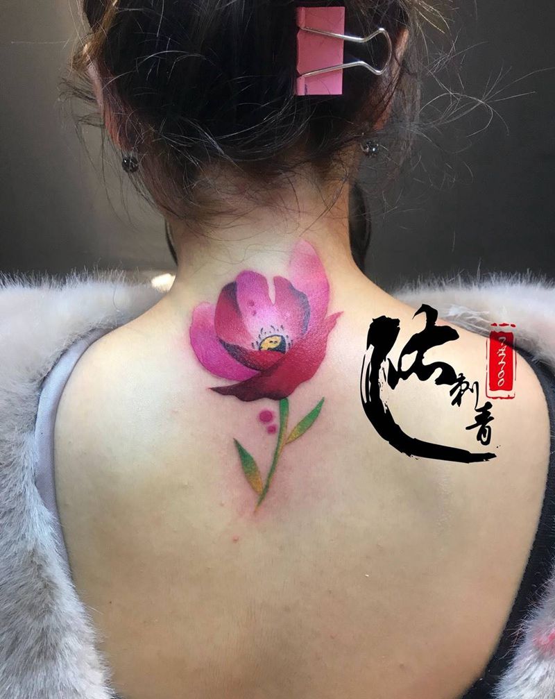 水彩风纹身图片