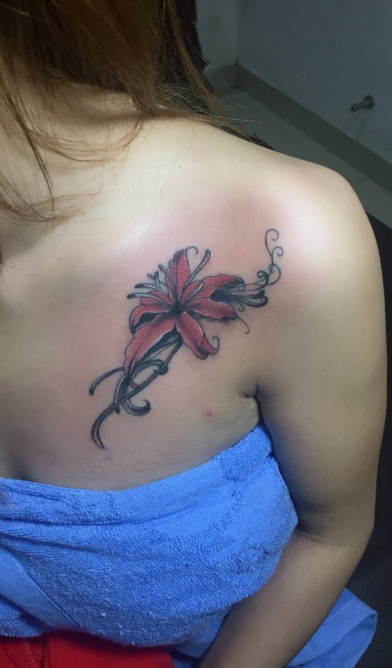 彼岸花纹身图片