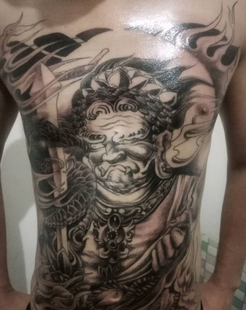 不动尊纹身图片