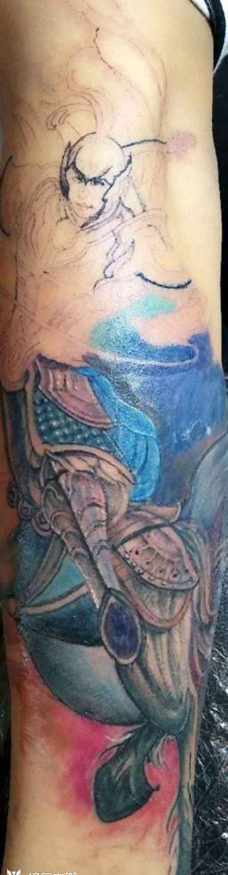 赵子龙纹身图片