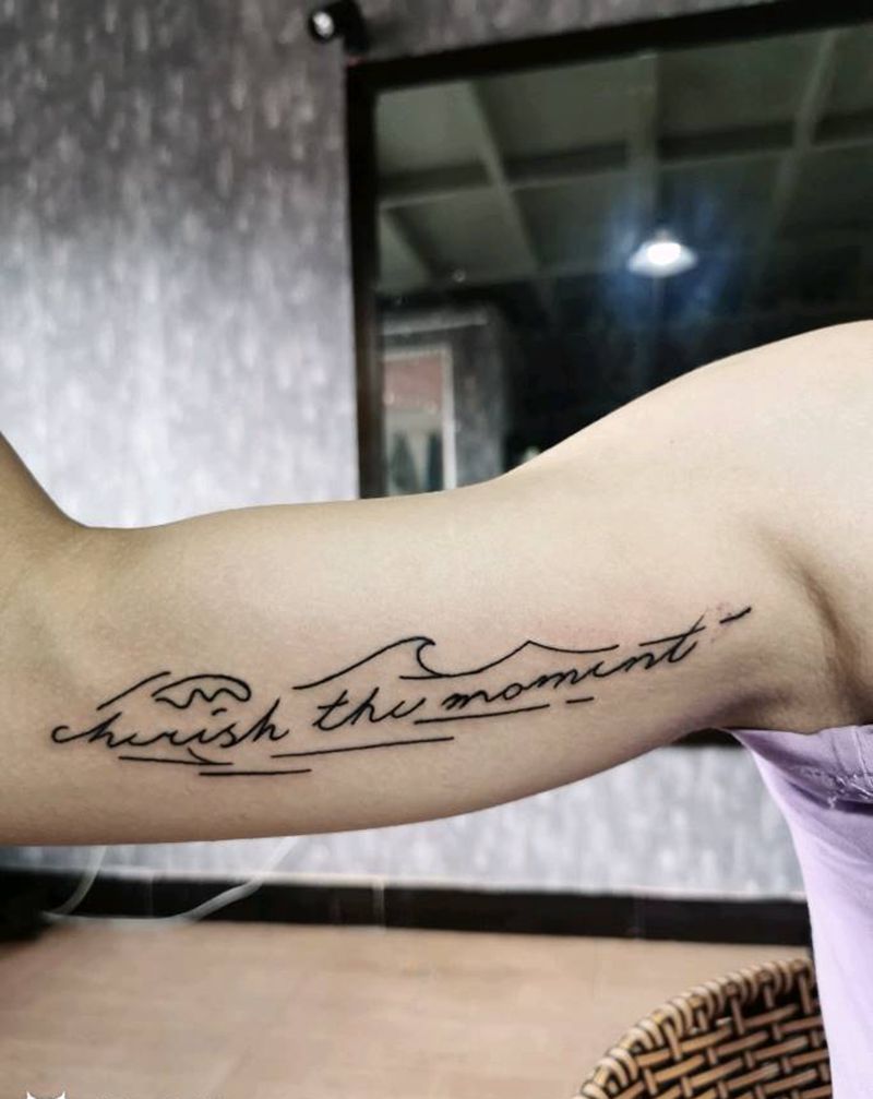 小字母纹身图片_花体字纹身图案