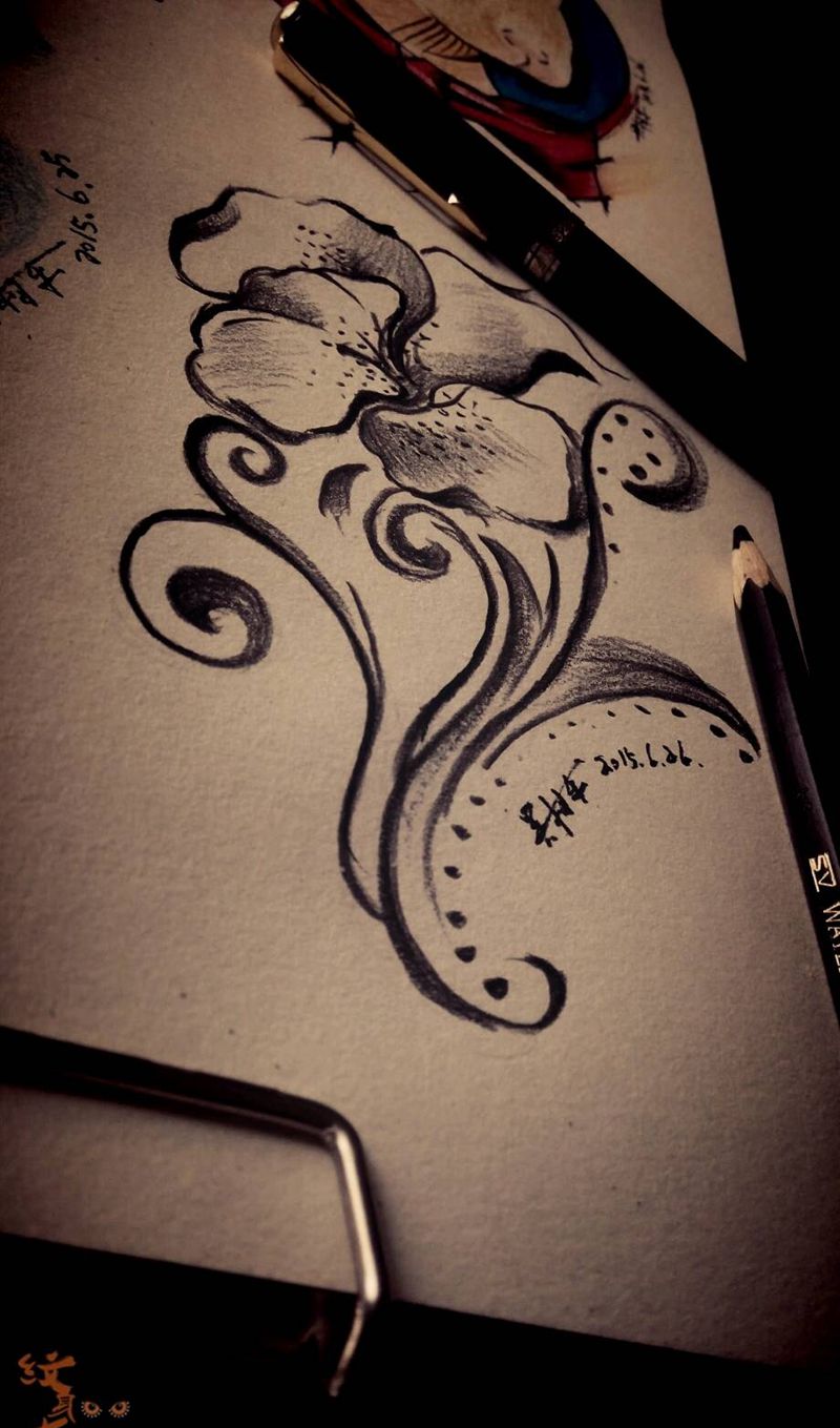 纹身手稿（黑白）纹身图片