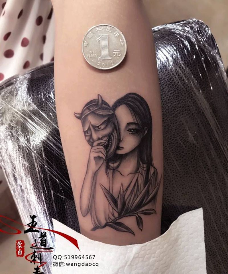 般若纹身图片_手臂手部欧美写实新传统班若般若小清新纹身图案