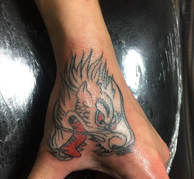 龙头纹身图片