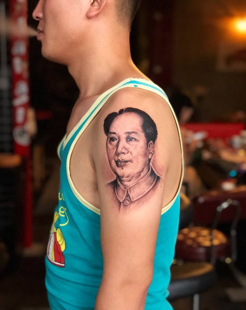 人民币头像纹身图片