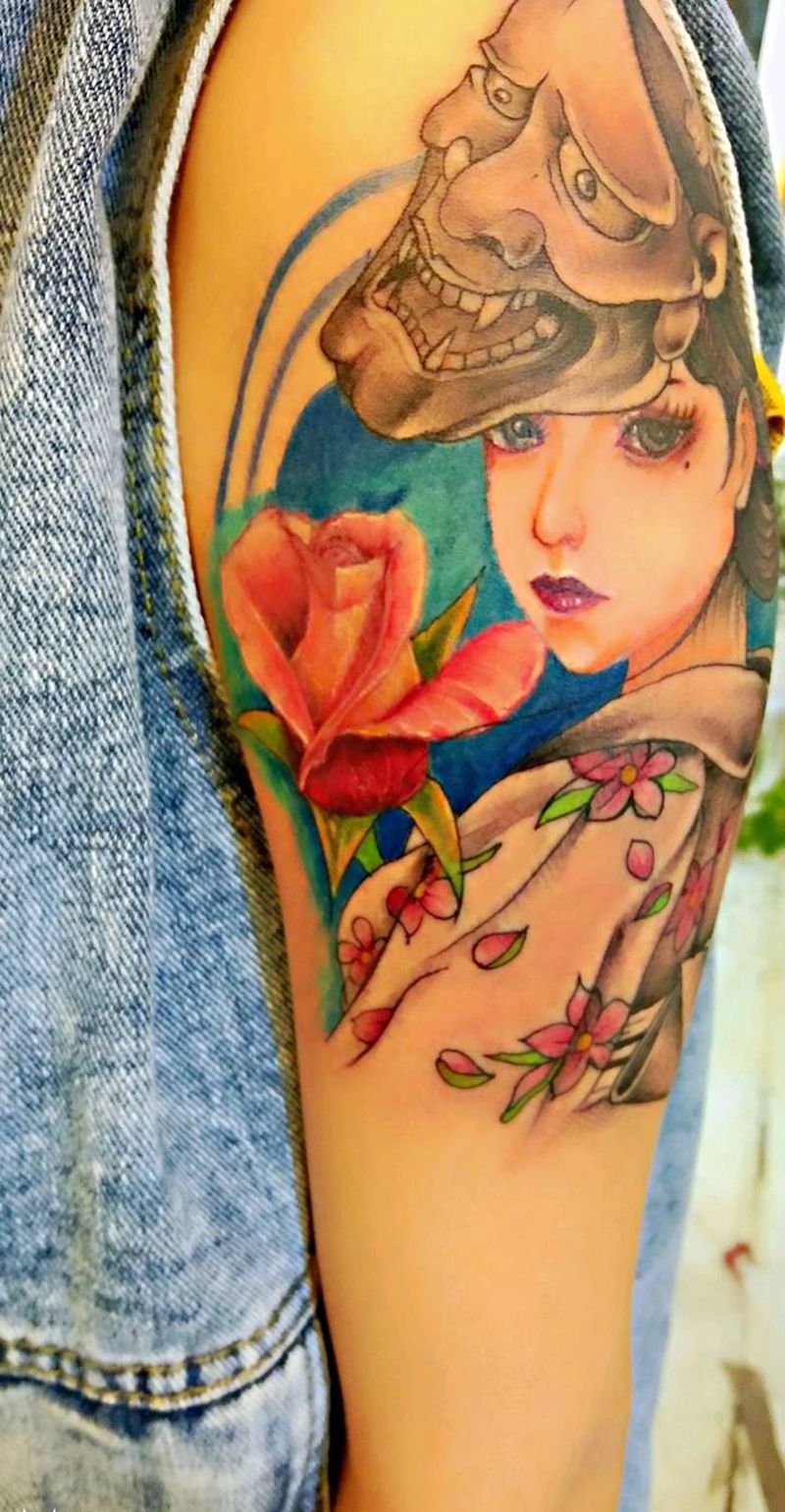 日本《艺妓》纹身图片