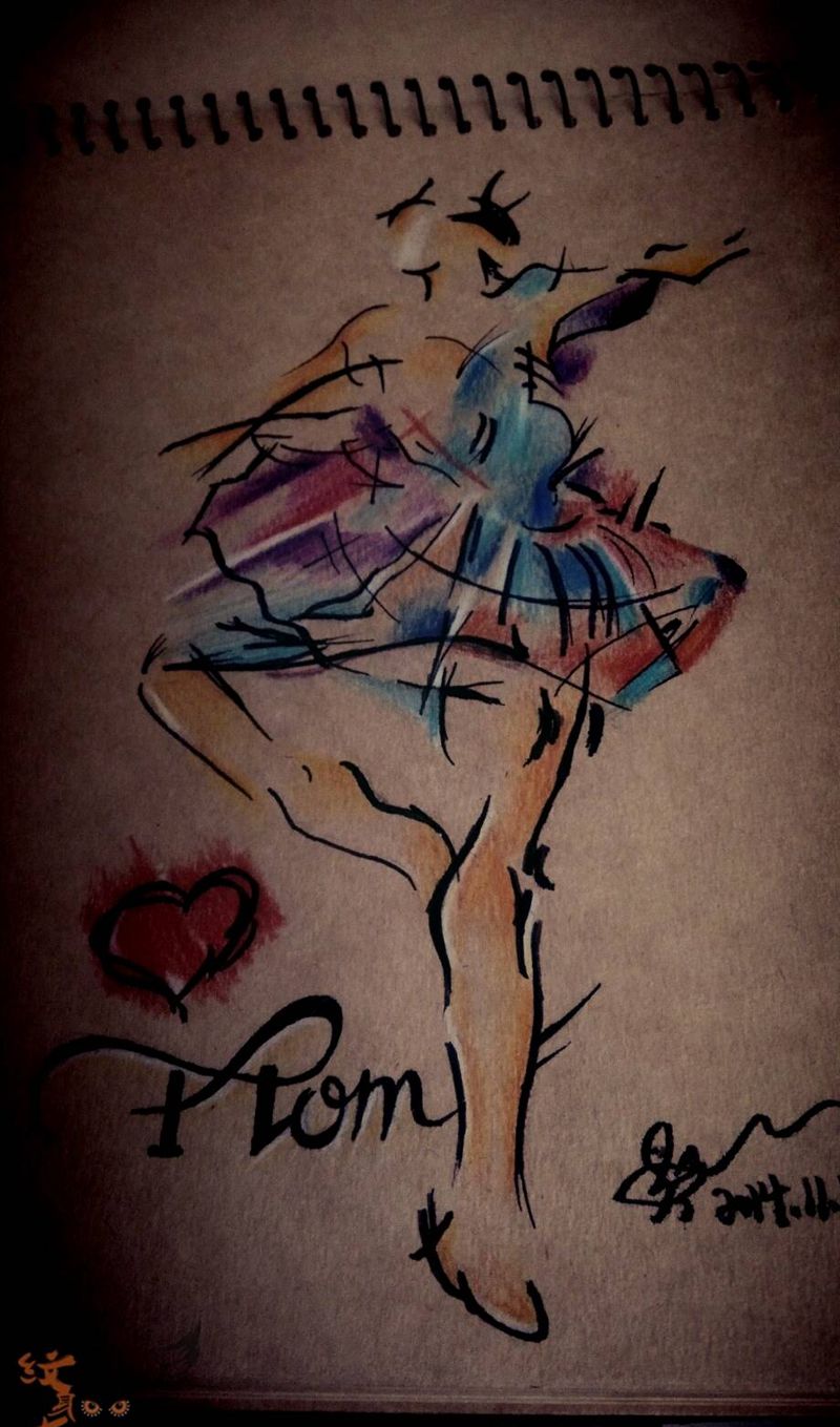 纹身手稿（水彩）纹身图片