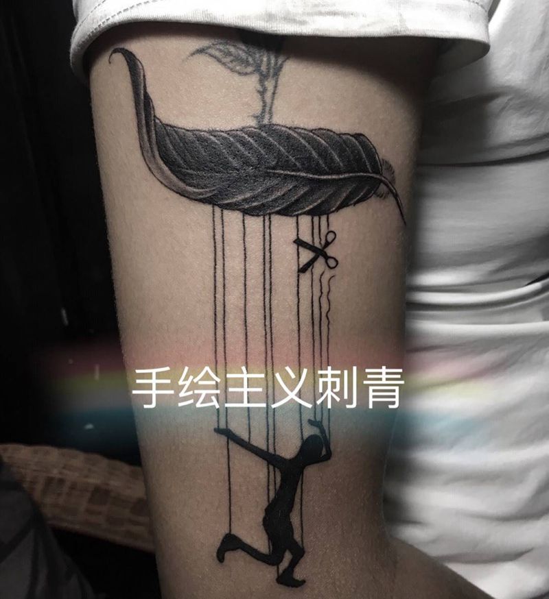 提线木偶纹身图片