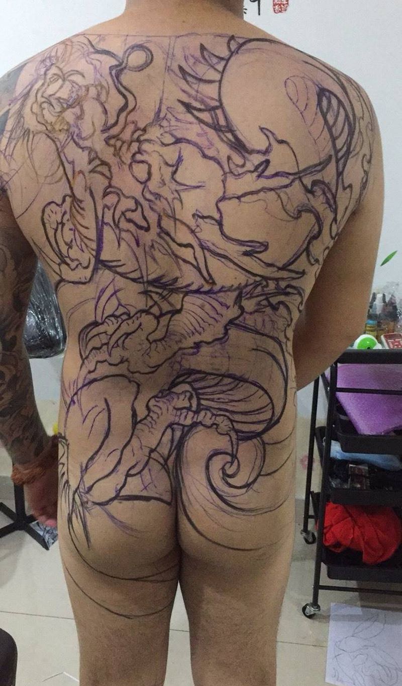 开干就完了纹身图片