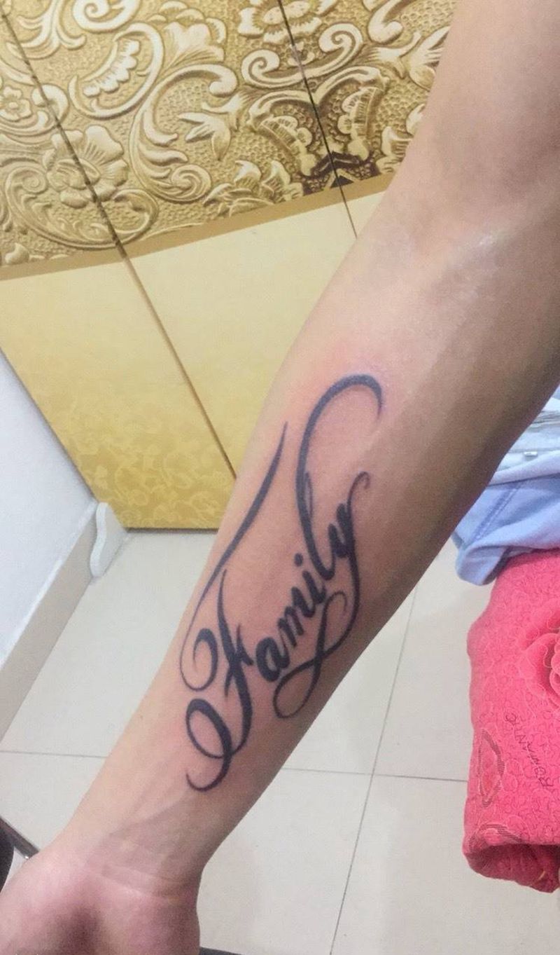 英文字纹身图片