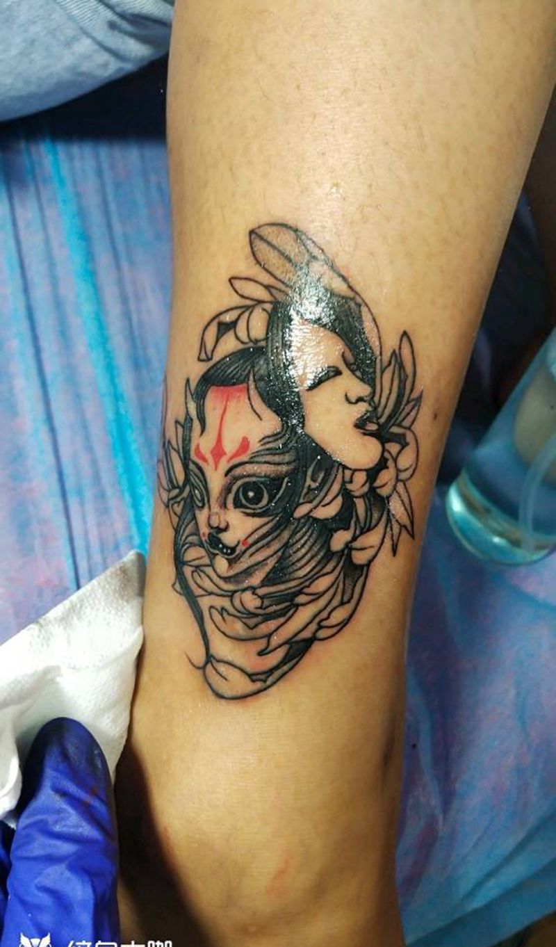 积攒小纹身纹身图片_脚部新传统纹身图案