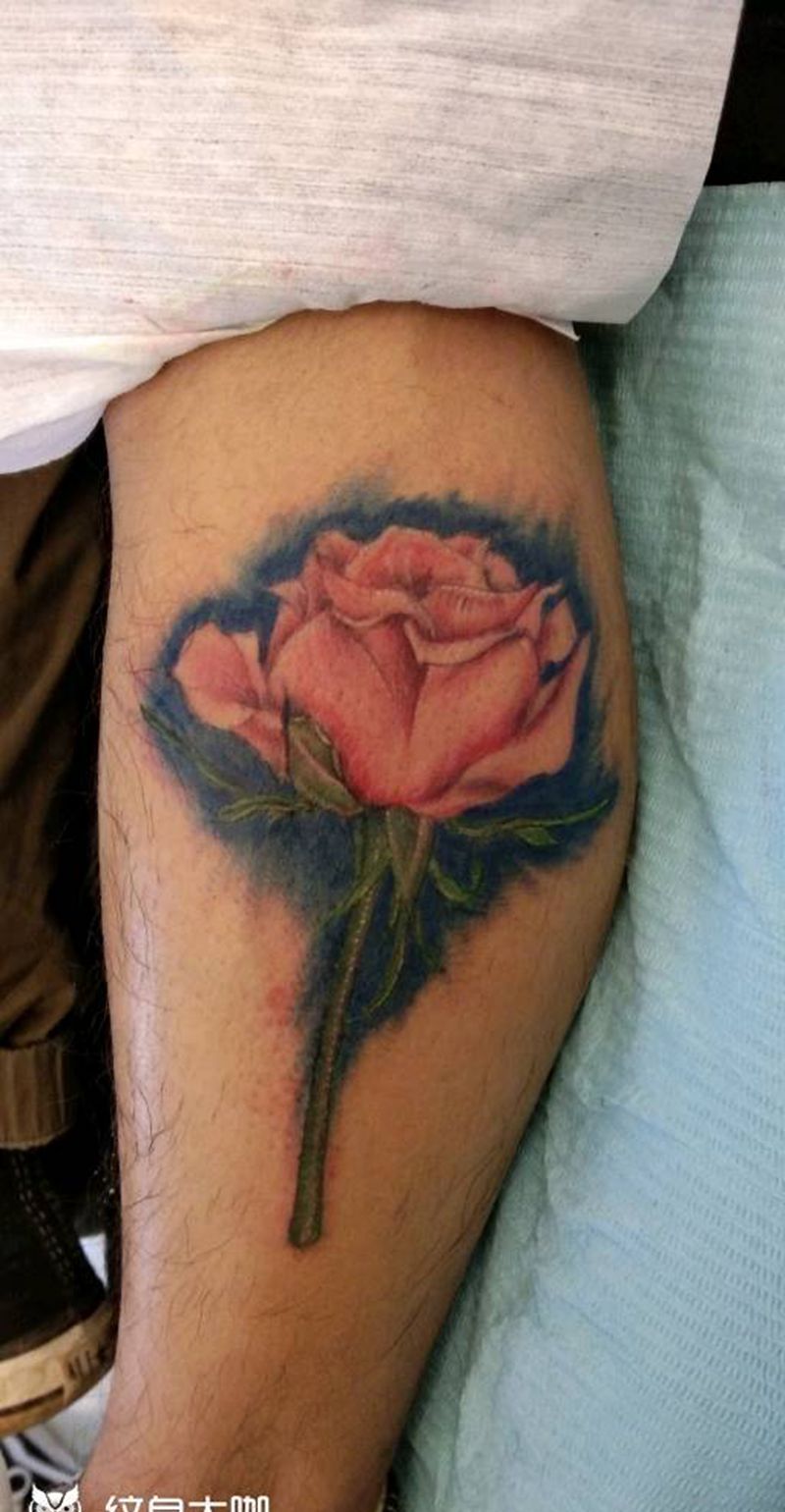 玫瑰花纹身图片