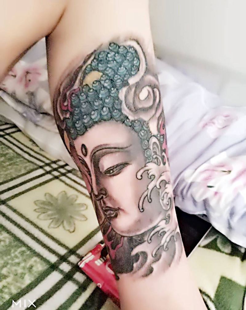 佛头纹身图片