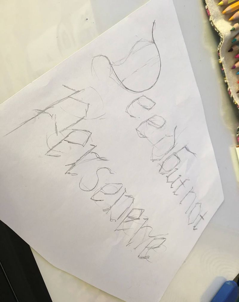 卡奇诺字体纹身图片