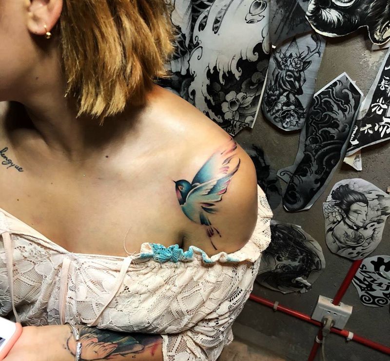 遮盖疤痕纹身图片