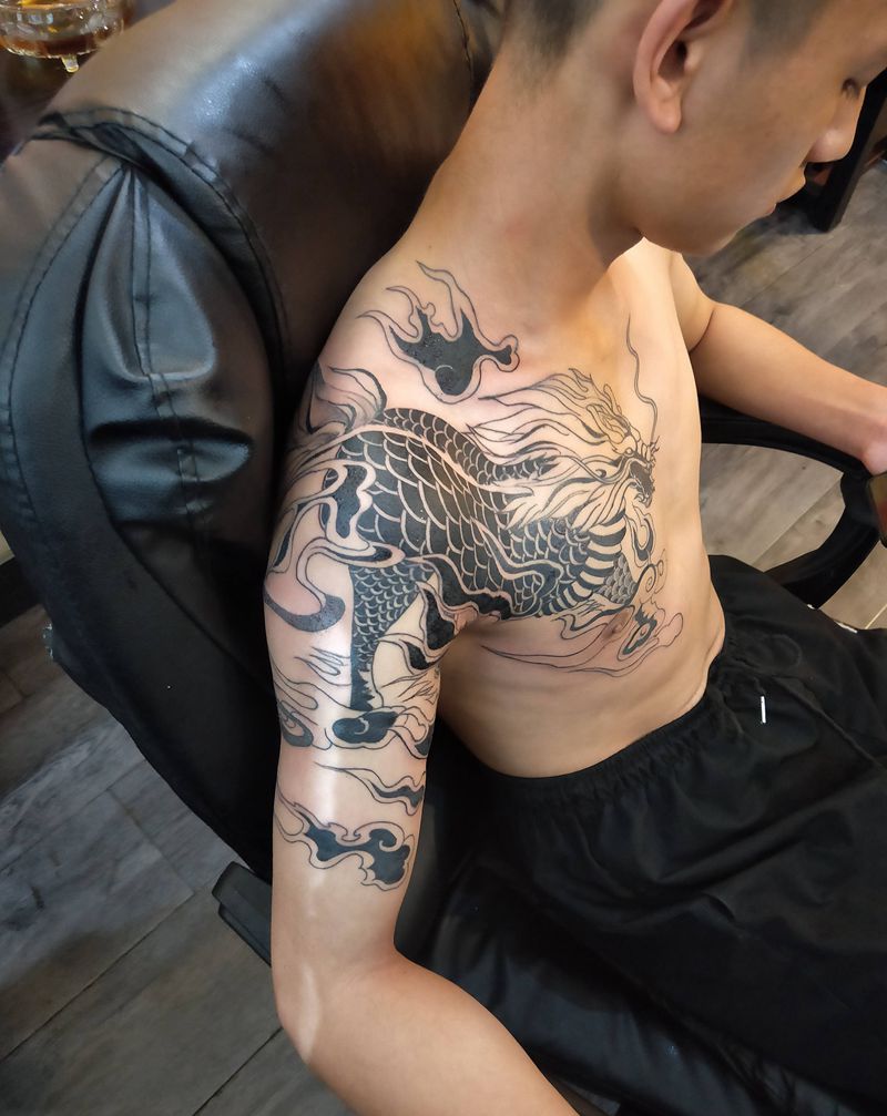 麒麟纹身图片_图腾纹身图案