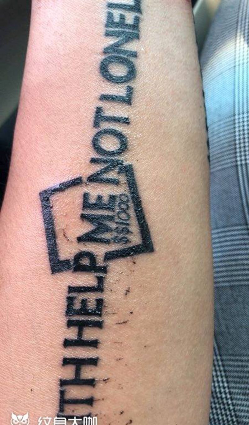 英文字纹身图片