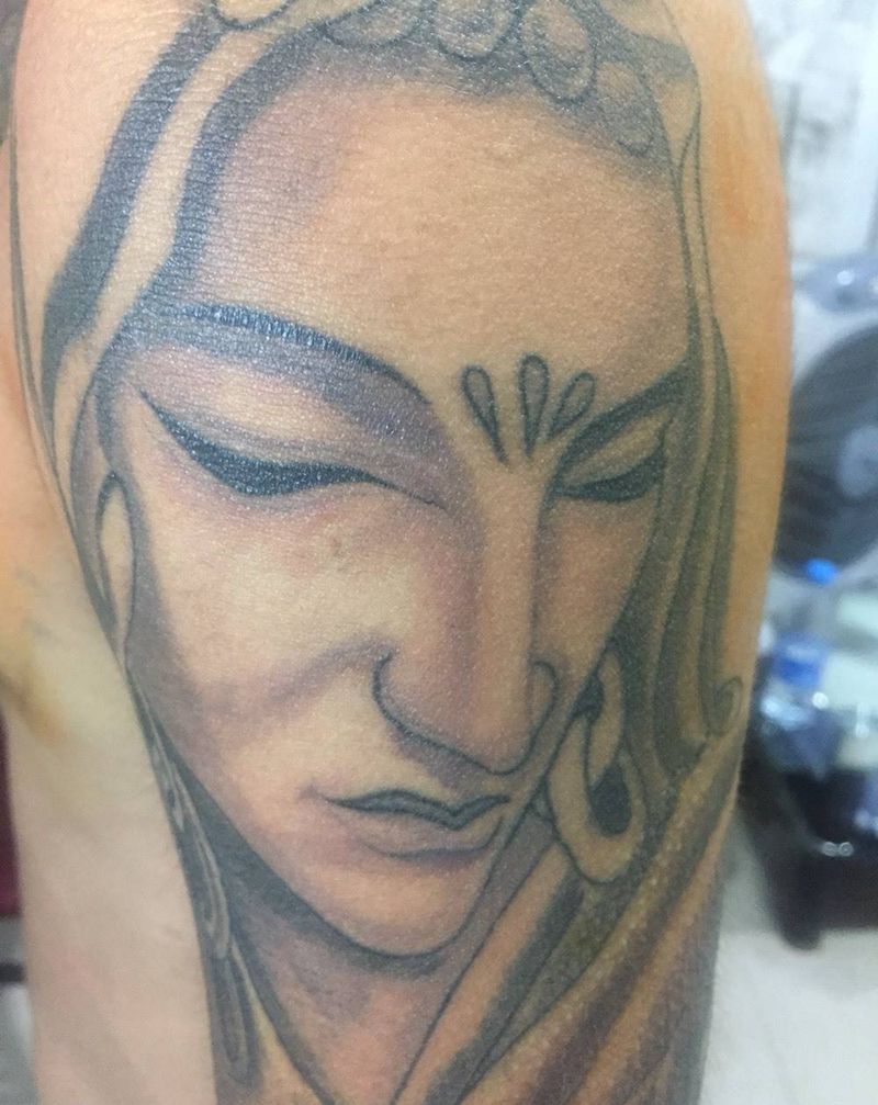 麻约恢复后纹身图片