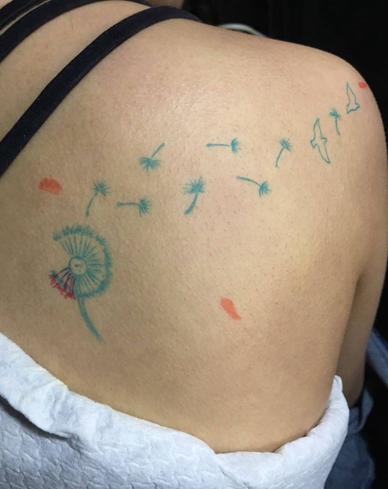 蒲公英纹身图片