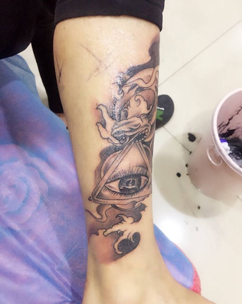 远境蛇纹身图片