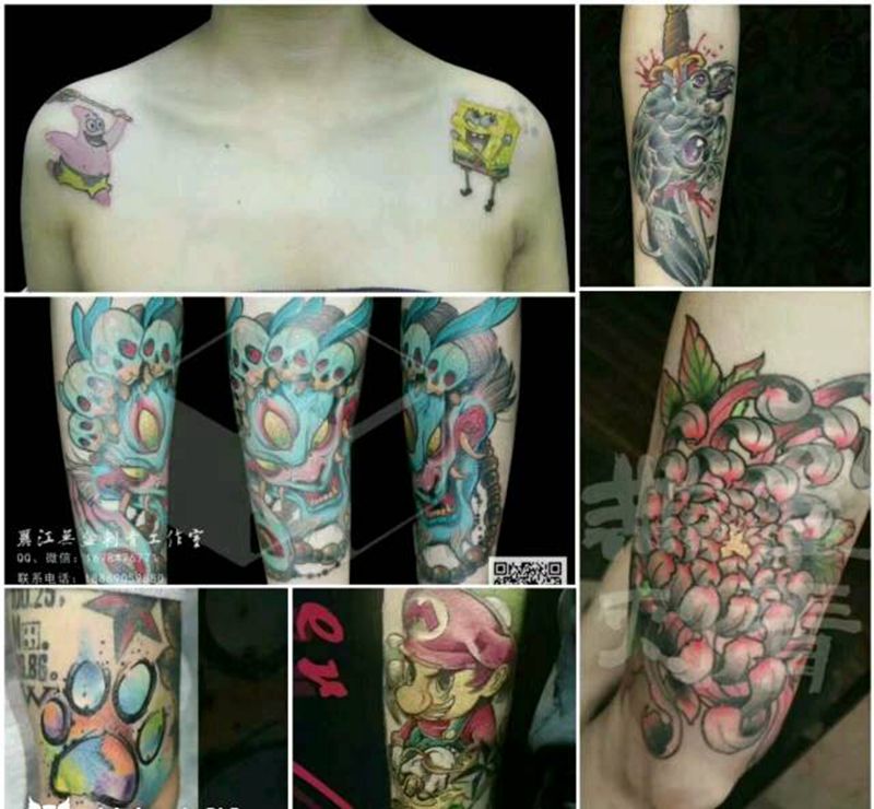 彩色纹身图片