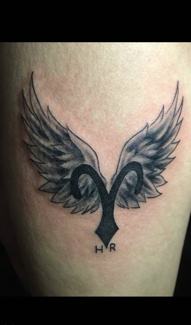 白羊座纹身图片