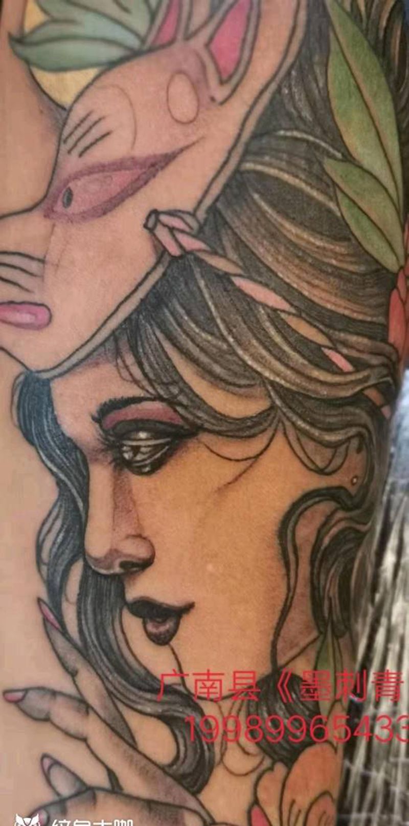 欧美纹身图片_手臂New School纹身图案