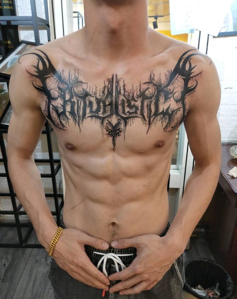 花体字纹身图片_花体字纹身图案