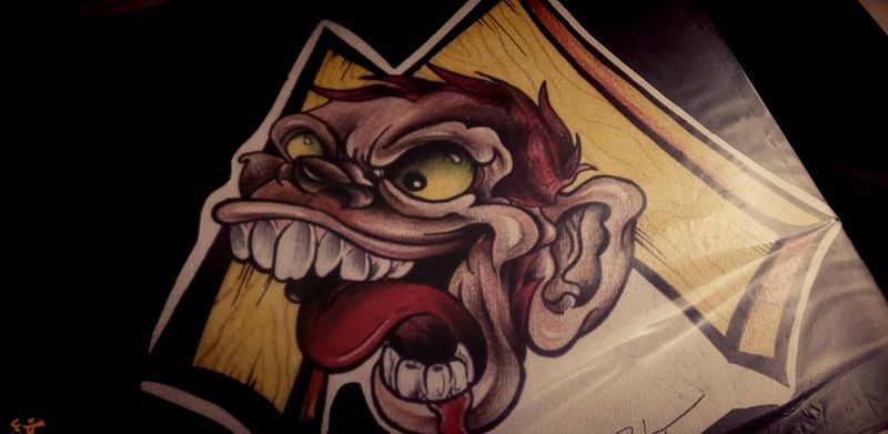 纹身手稿（头像彩）纹身图片