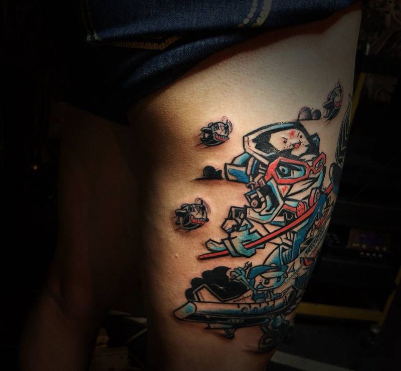 《舒克？》纹身图片