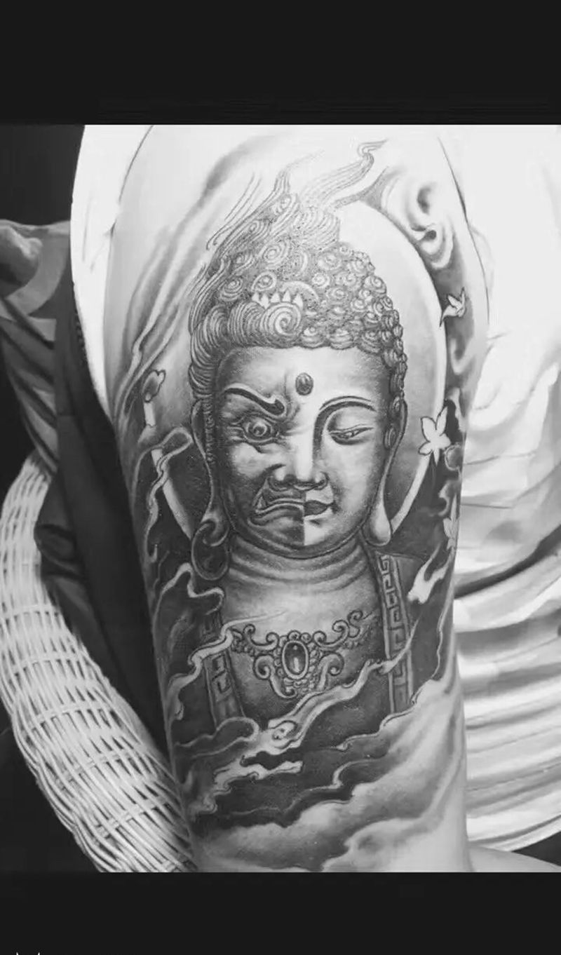 佛魔纹身图片