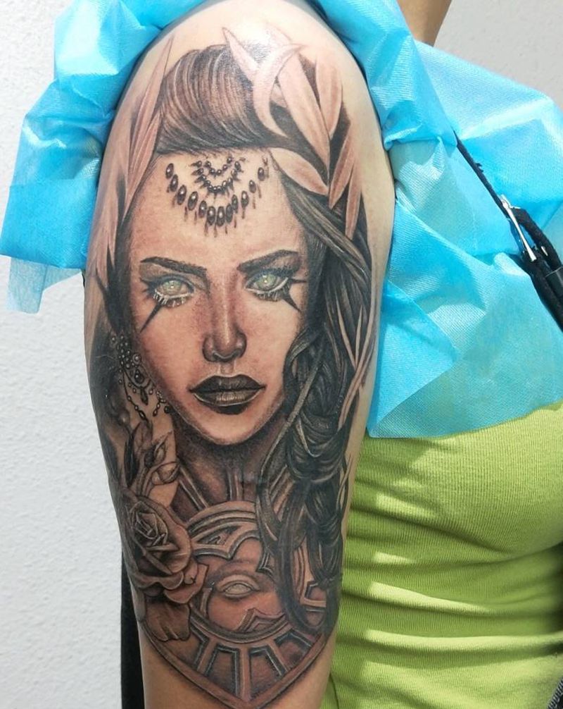 人物纹身图片_手臂欧美写实纹身图案