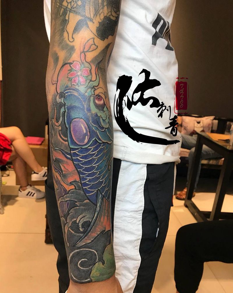 鲤鱼纹身图片