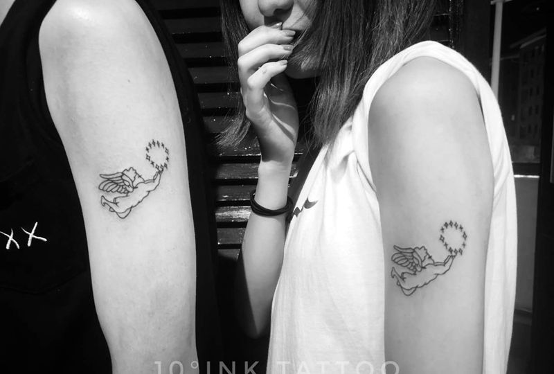 u天使纹身图片_手臂纹身图案