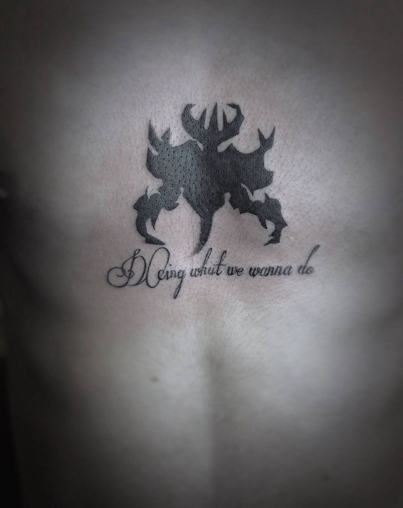 影纹身图片_胸部图腾纹身图案