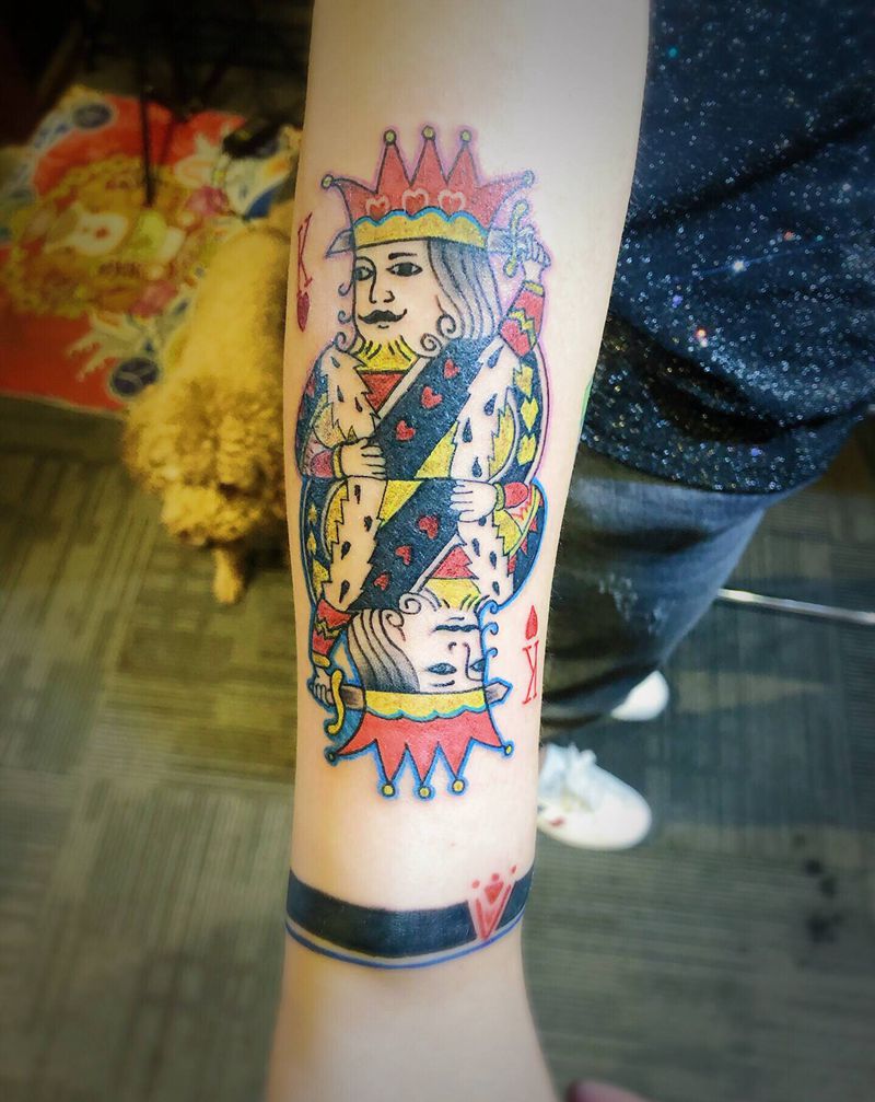 拼接纹身图片_Old School纹身图案