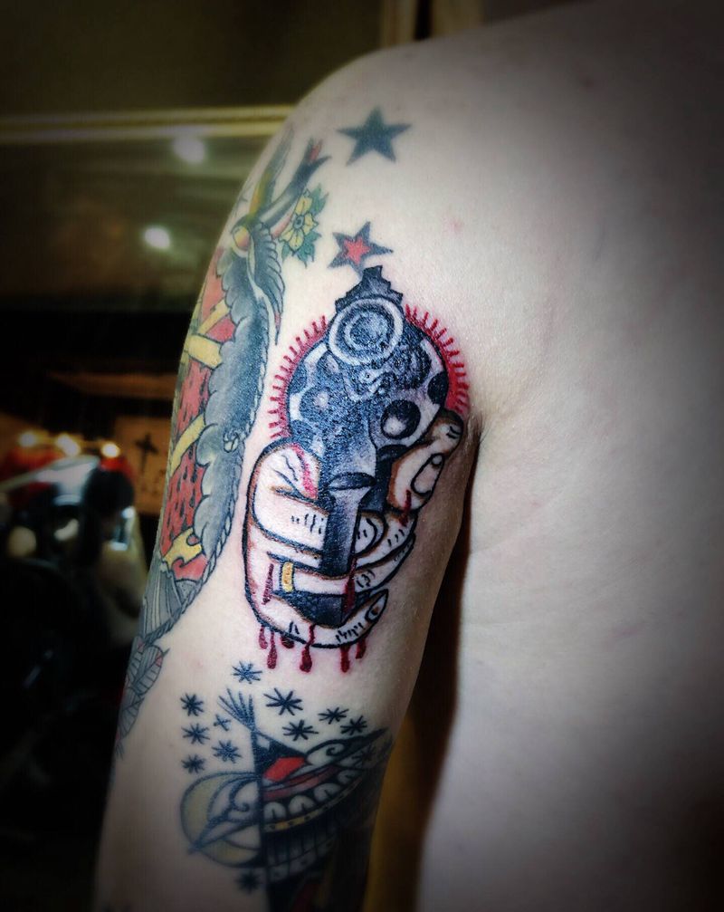 old school添加 j纹身图片_手臂Old School纹身图案