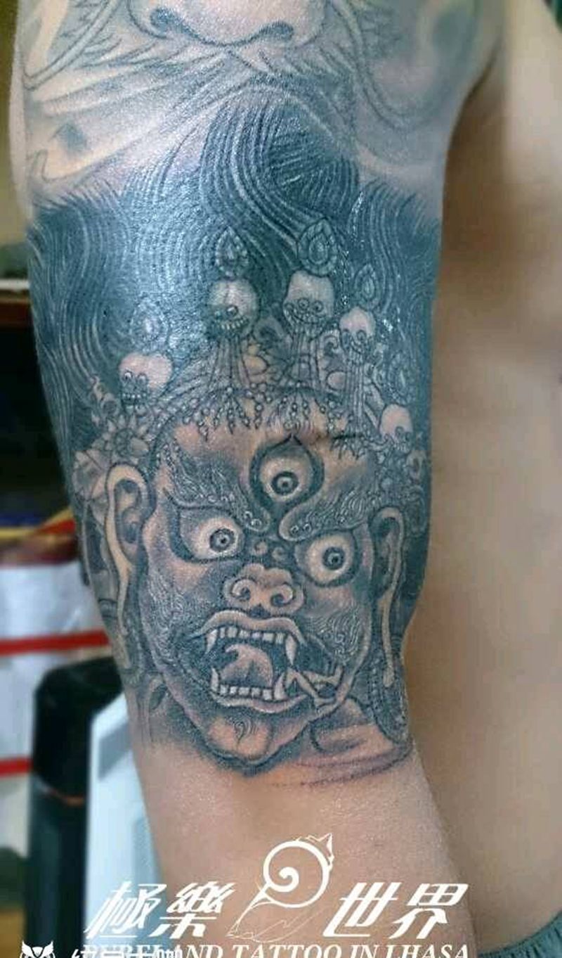 吉祥天母纹身图片