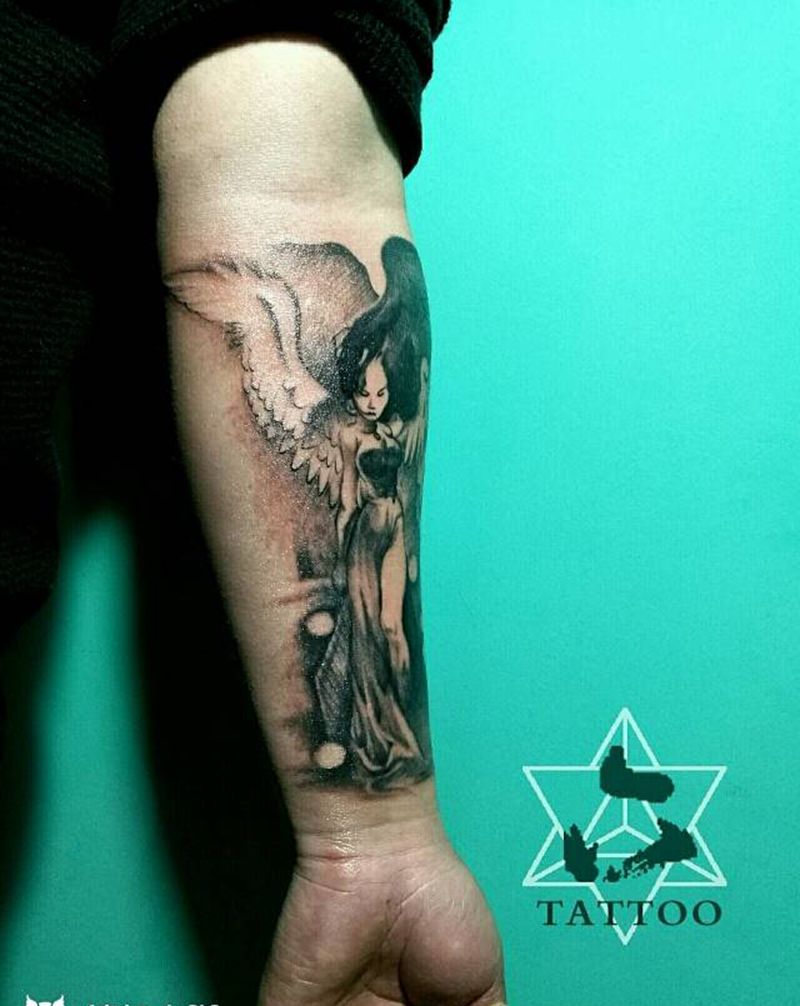 天使纹身图片