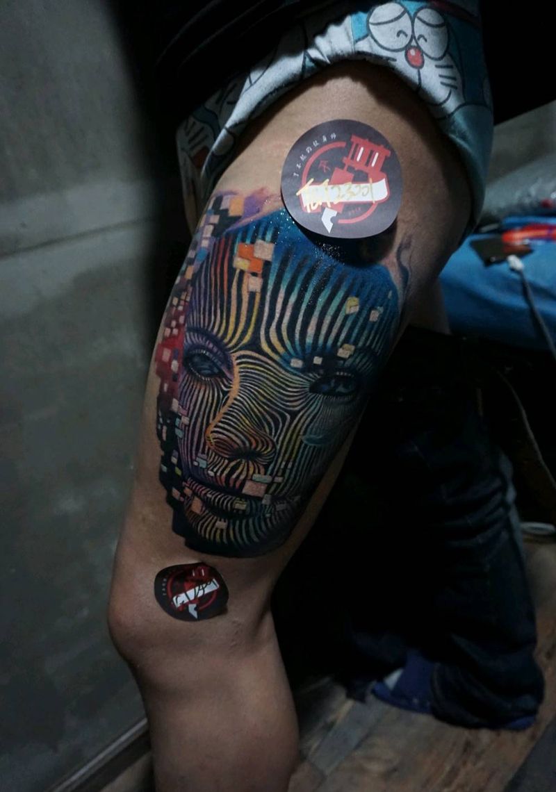 创意风格第四名纹身图片_欧美写实创意风格纹身图案