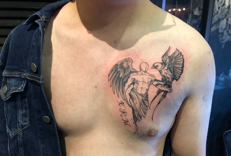 天使纹身图片