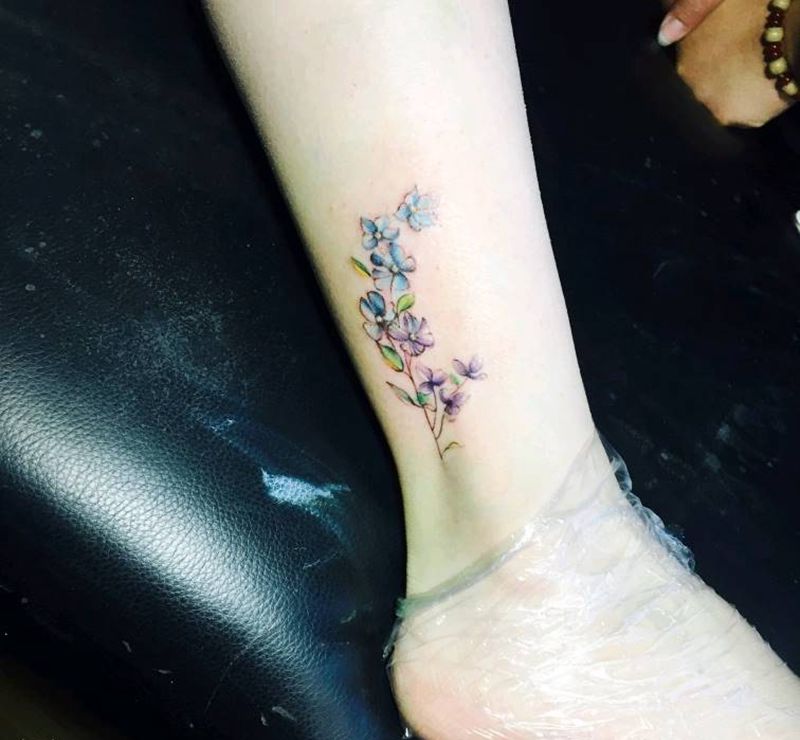 花纹身图片_清新纹身图案