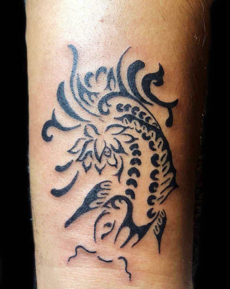 鱼图腾纹身图片