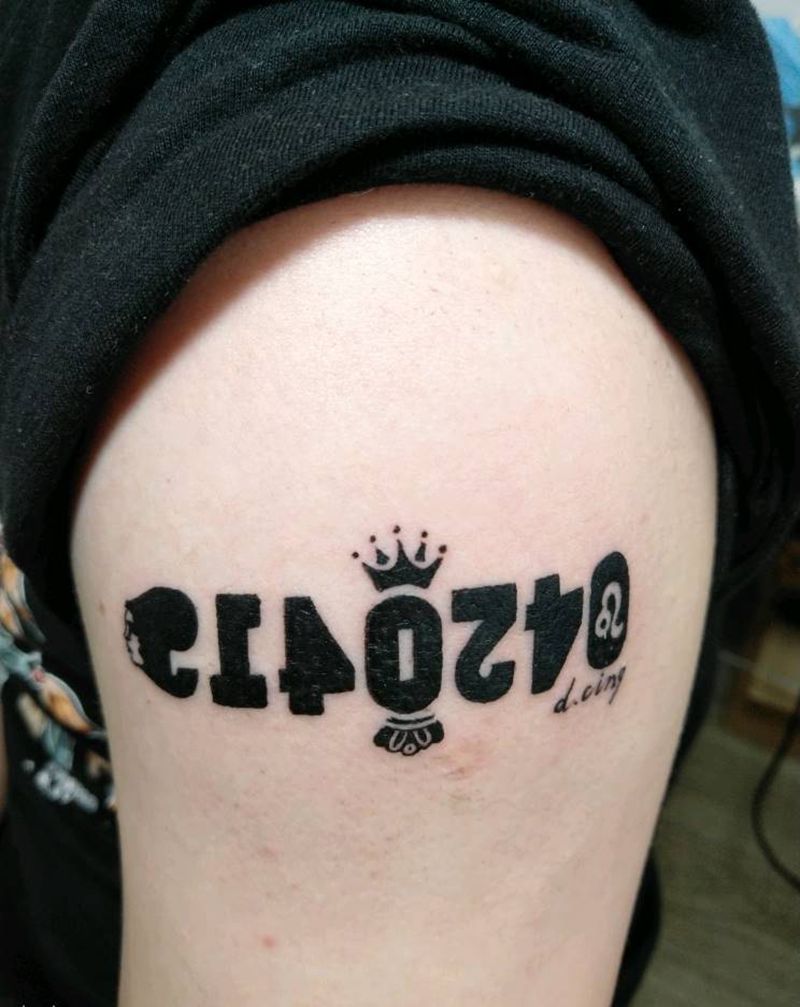 特殊的数字纹身图片