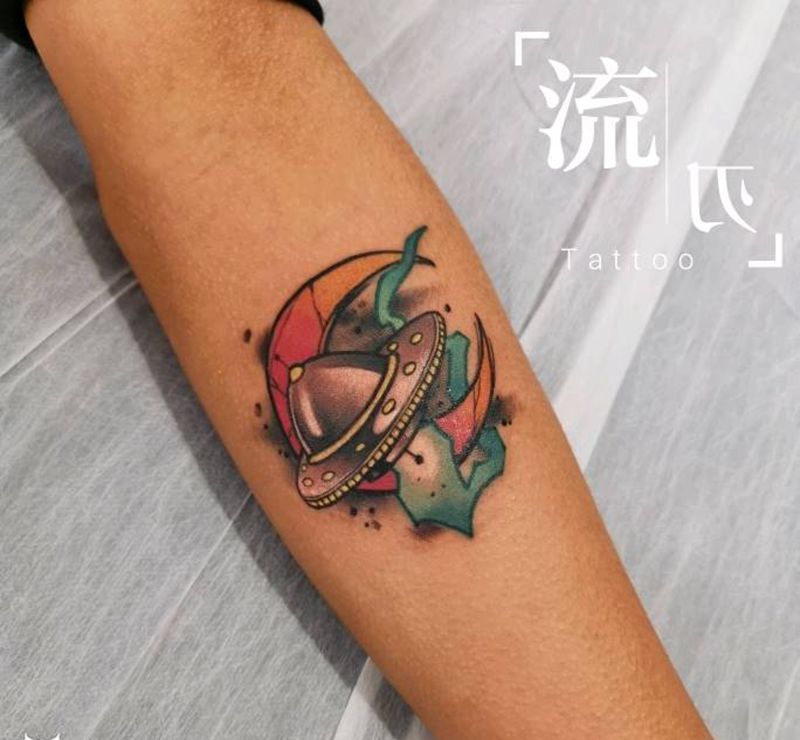 小图纹身图片_手部New School纹身图案