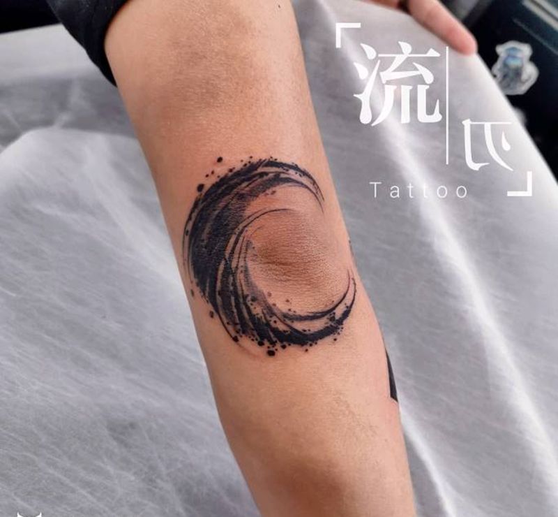 昨日小图纹身图片_手部腿部点刺New School纹身图案