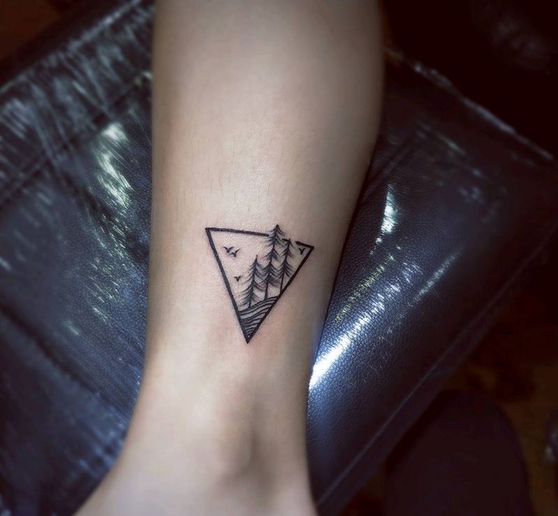 几何纹身图片_成品纹身图案