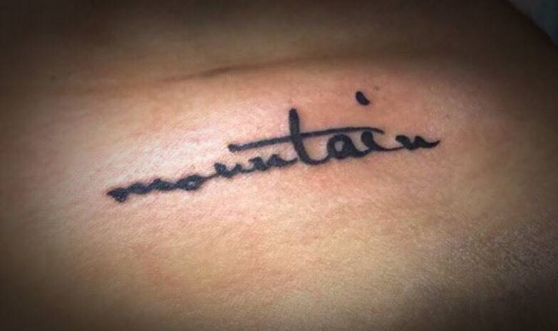 mountain纹身图片