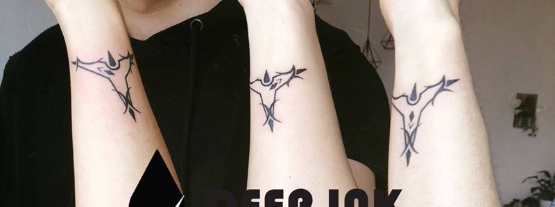 图腾纹身图片_成品手部手臂图腾原创纹身图案